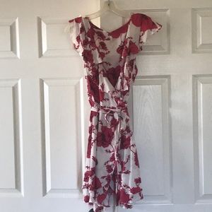 Free People floral wrap dress